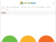 Tablet Screenshot of culturebump.com